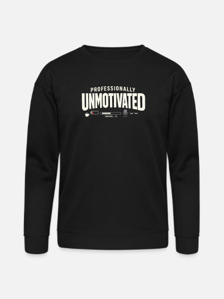 Professionally Unmotivated - Bella + Canvas Unisex Sweatshirt - black