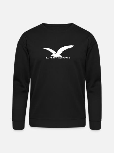 Can-t_Fly-_Run_Walk - Bella + Canvas Unisex Sweatshirt - black