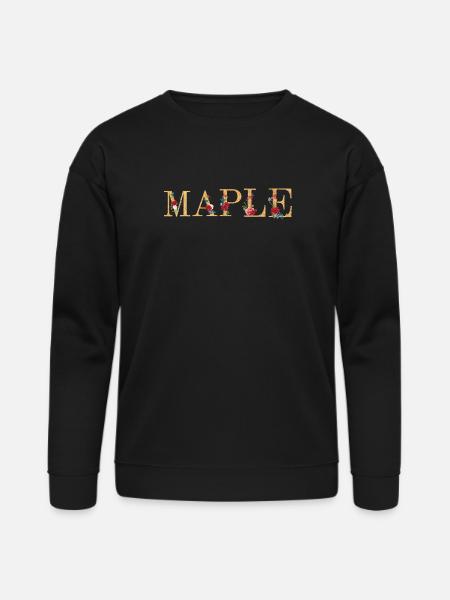 Maple - Bella + Canvas Unisex Sweatshirt - black