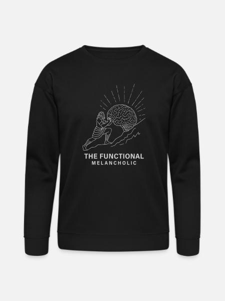 The Functional Melancholic - Bella + Canvas Unisex Sweatshirt - black