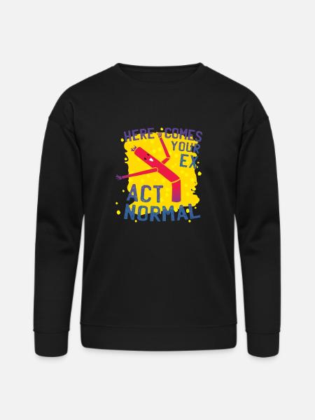 Act Normal - Bella + Canvas Unisex Sweatshirt - black