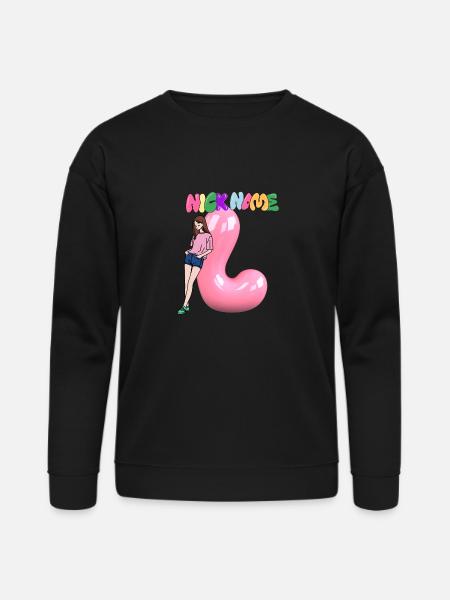 Nick Name L - Bella + Canvas Unisex Sweatshirt - black