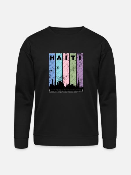 Republic of Haiti - Bella + Canvas Unisex Sweatshirt - black