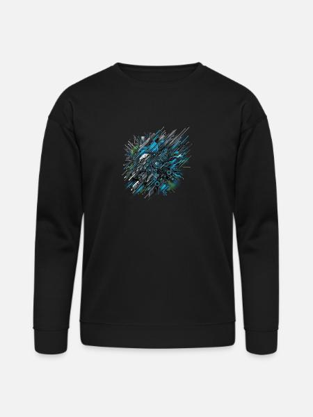 Neural Network Velocity - Bella + Canvas Unisex Sweatshirt - black