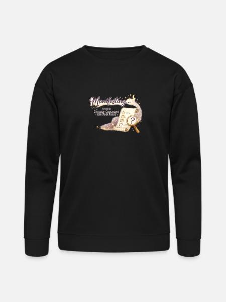 Manifesting Magic Checklist - Bella + Canvas Unisex Sweatshirt - black