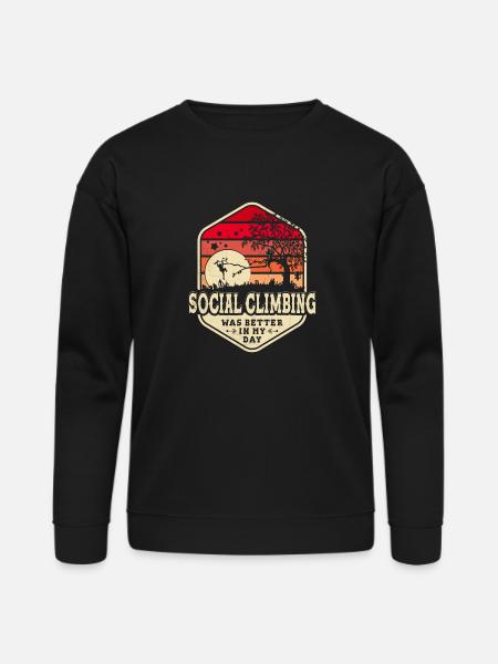 Social Climbing - Bella + Canvas Unisex Sweatshirt - black