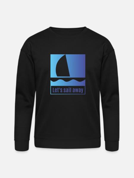 Sail Away With Me - Bella + Canvas Unisex Sweatshirt - black