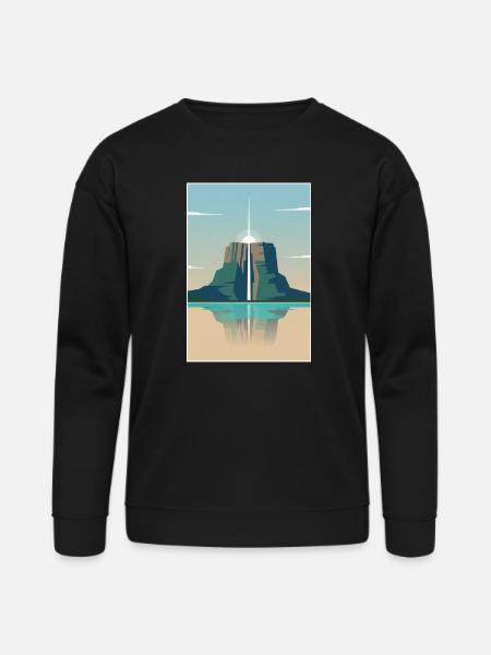 Angel Falls Sunrise - Bella + Canvas Unisex Sweatshirt - black