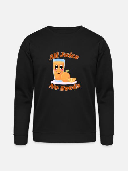 All juice no seeds - Bella + Canvas Unisex Sweatshirt - black