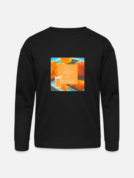 ALL JUICE NO SEEDS - Bella + Canvas Unisex Sweatshirt - black