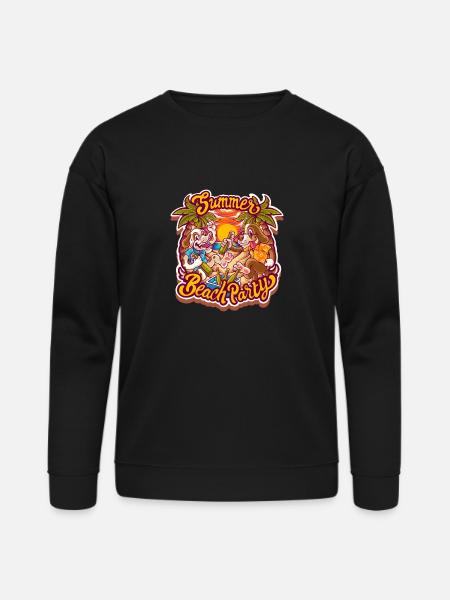 Summer beach party - Bella + Canvas Unisex Sweatshirt - black