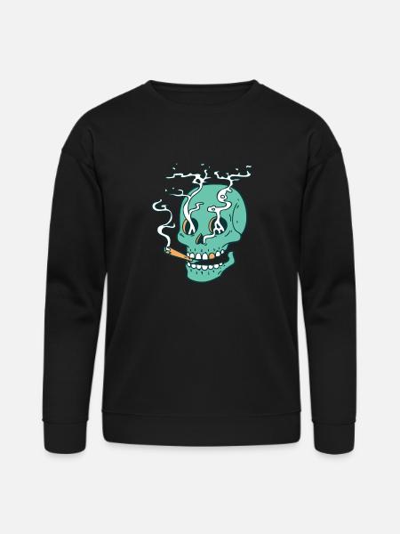 Smoked skull - Bella + Canvas Unisex Sweatshirt - black
