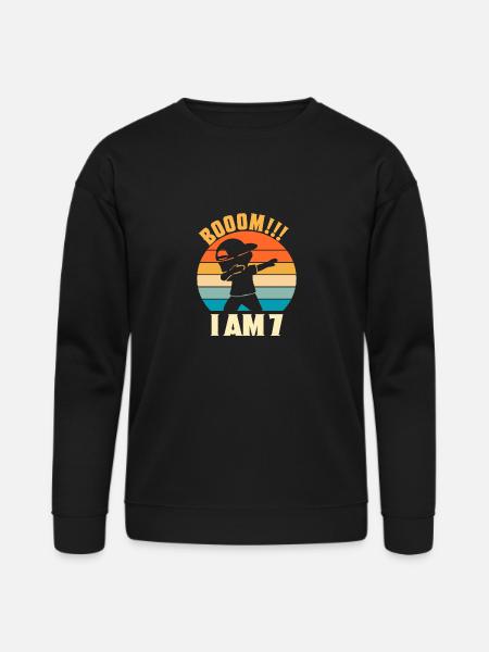 BOOOM I AM 7 - Bella + Canvas Unisex Sweatshirt - black