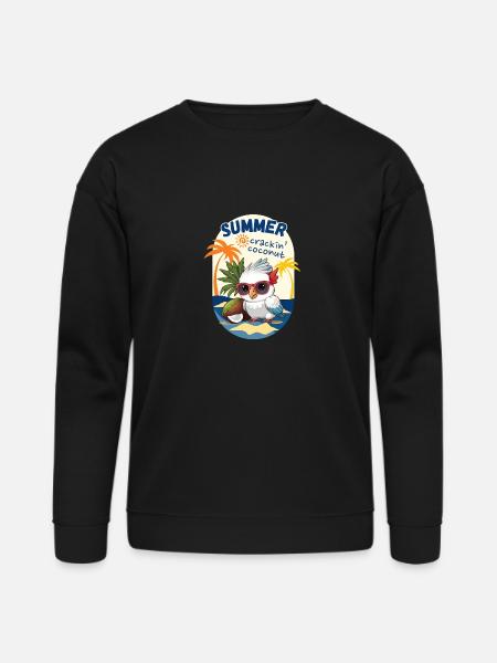 cockatoo and coconut - Bella + Canvas Unisex Sweatshirt - black