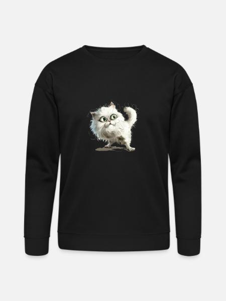 Funny Cat - Bella + Canvas Unisex Sweatshirt - black