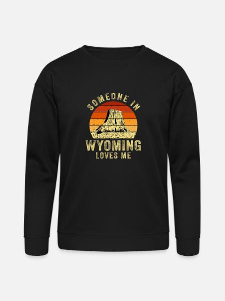 Someone In Wyoming Loves Me - Bella + Canvas Unisex Sweatshirt - black