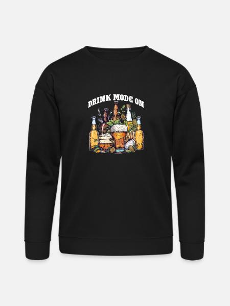 Drink Mode On - Bella + Canvas Unisex Sweatshirt - black