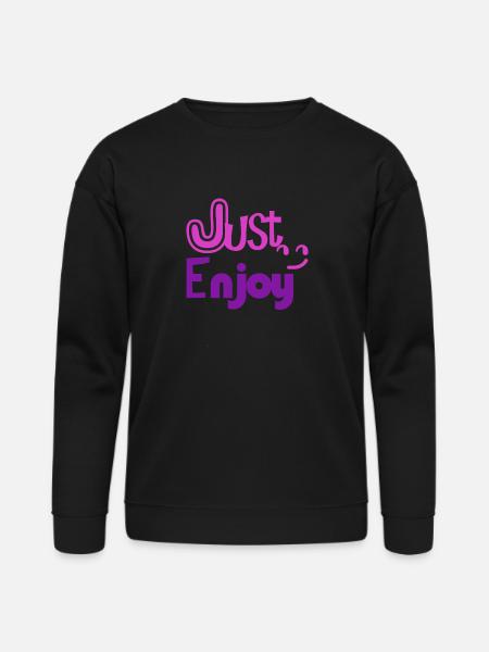 Just Enjoy - Bella + Canvas Unisex Sweatshirt - black