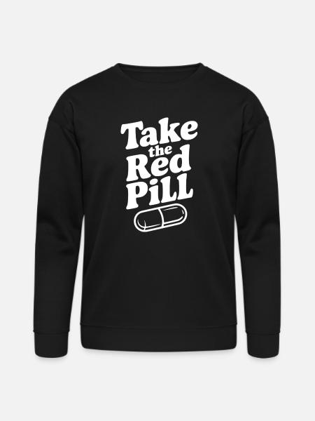 Take the Red Pill - Bella + Canvas Unisex Sweatshirt - black