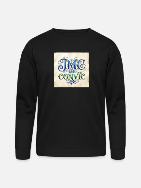 IMC Convic Monogram Flourish - Bella + Canvas Unisex Sweatshirt - black