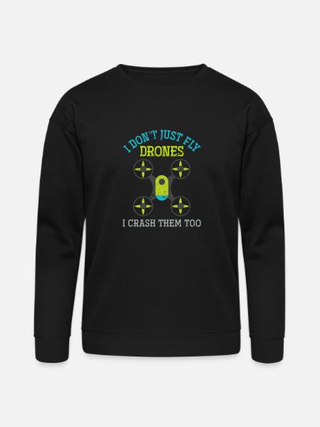 Drones Funny Drone - Bella + Canvas Unisex Sweatshirt - black