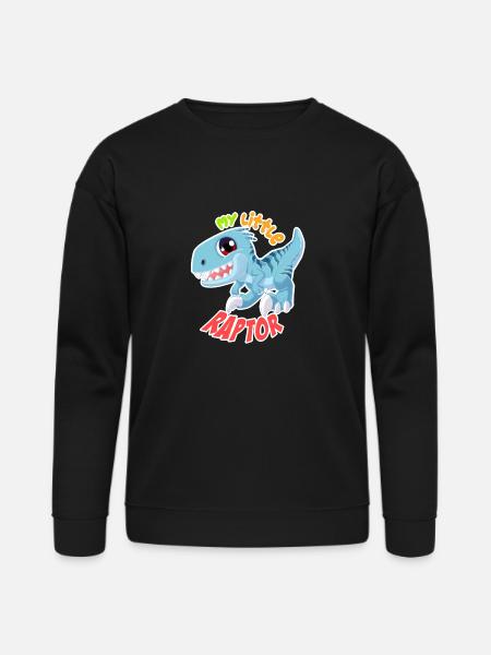 BABY BLUE RAPTOR - Bella + Canvas Unisex Sweatshirt - black