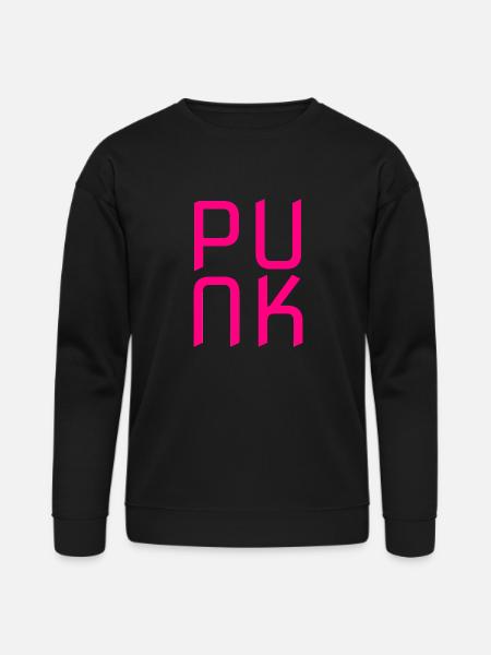 Hot Pink Punk - Bella + Canvas Unisex Sweatshirt - black