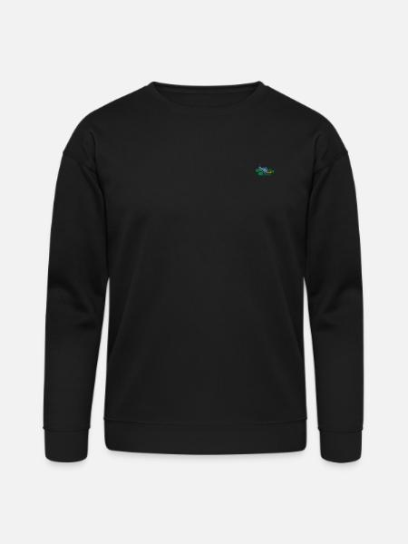 Runningshoes embroidered - Bella + Canvas Unisex Sweatshirt - black