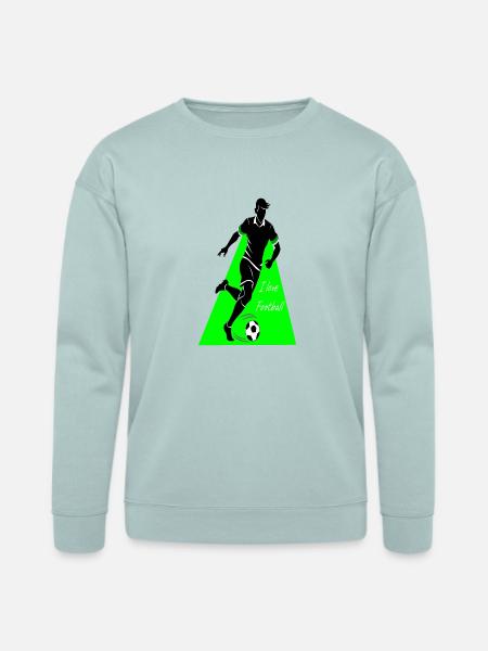 Passion for Football - Bella + Canvas Unisex Sweatshirt - dusty blue