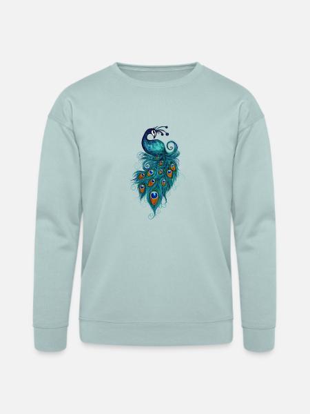 Peacock - Bella + Canvas Unisex Sweatshirt - dusty blue