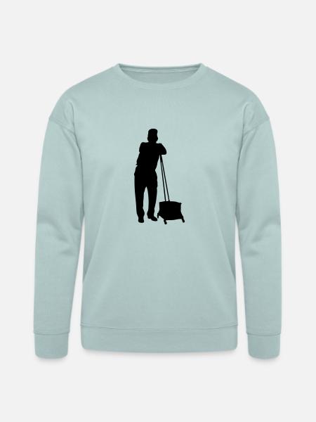 janitor - Bella + Canvas Unisex Sweatshirt - dusty blue