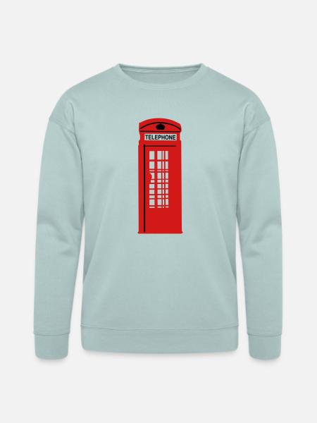 phone box - Bella + Canvas Unisex Sweatshirt - dusty blue