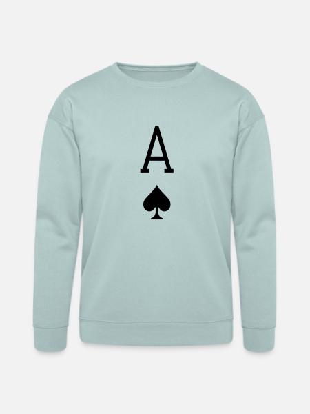 Ace of Spades - Bella + Canvas Unisex Sweatshirt - dusty blue