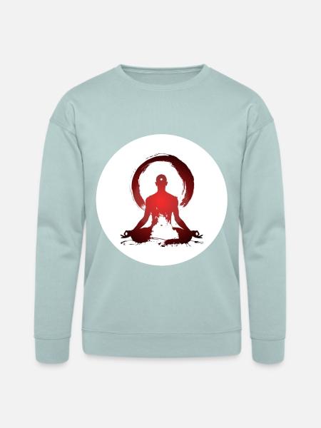 Yogi - Padmasana - Bella + Canvas Unisex Sweatshirt - dusty blue
