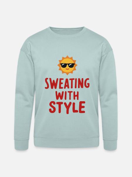 Sweating with Style - Bella + Canvas Unisex Sweatshirt - dusty blue