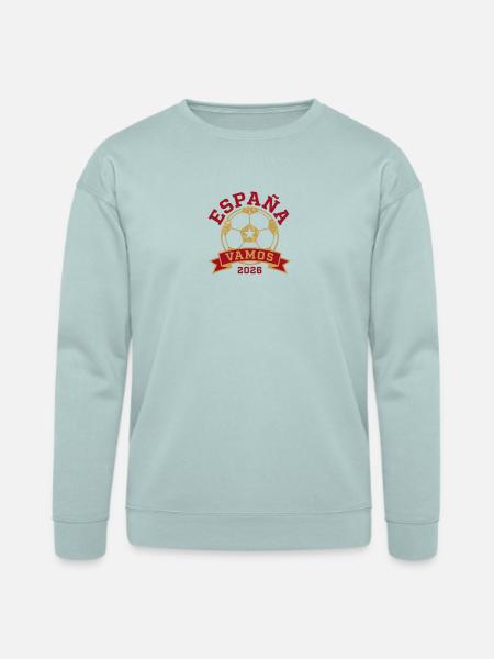 España Vamos 2026 Gold Emblem - Bella + Canvas Unisex Sweatshirt - dusty blue