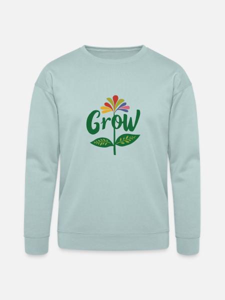 grow - Bella + Canvas Unisex Sweatshirt - dusty blue