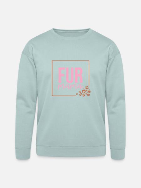Fur Mama - Bella + Canvas Unisex Sweatshirt - dusty blue