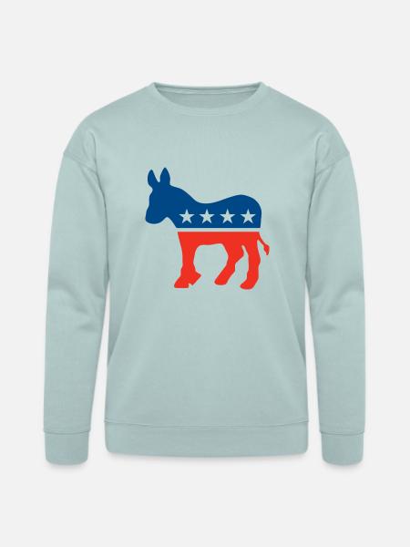 Democrat Logo - Bella + Canvas Unisex Sweatshirt - dusty blue