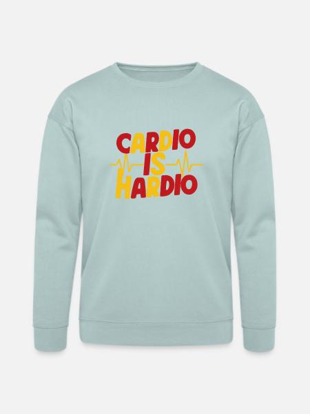 Cardio is Hardio - Bella + Canvas Unisex Sweatshirt - dusty blue