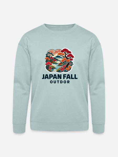 Maple Tranquility - Bella + Canvas Unisex Sweatshirt - dusty blue