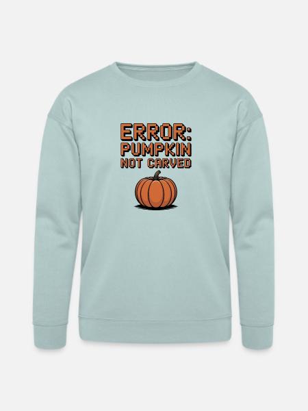 Error: Pumpkin Not Carved - Bella + Canvas Unisex Sweatshirt - dusty blue