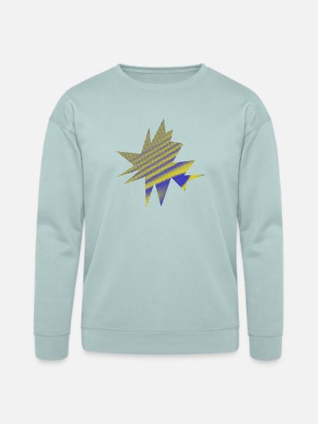 Vibrant Nebula Starburst - Bella + Canvas Unisex Sweatshirt - dusty blue