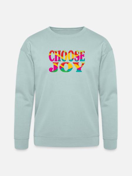 Choose joy - Bella + Canvas Unisex Sweatshirt - dusty blue
