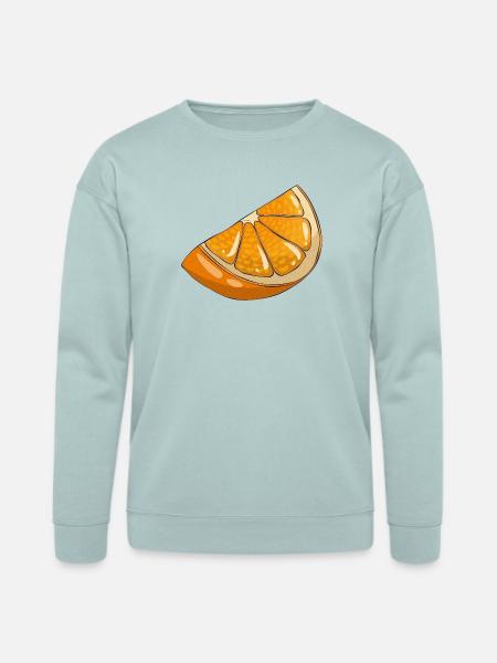 Orange slice - Bella + Canvas Unisex Sweatshirt - dusty blue
