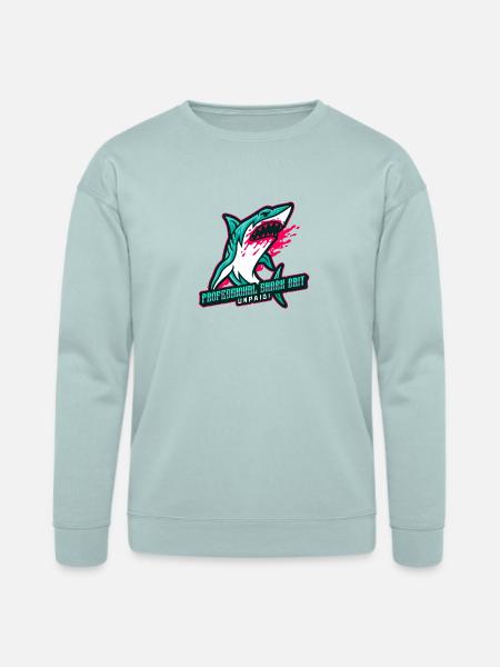 Professional Shark Bait. Unpaid! - Bella + Canvas Unisex Sweatshirt - dusty blue