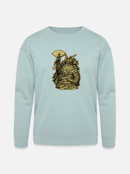 Cabbage Colonel — Funny Vegetable Commander - Bella + Canvas Unisex Sweatshirt - dusty blue