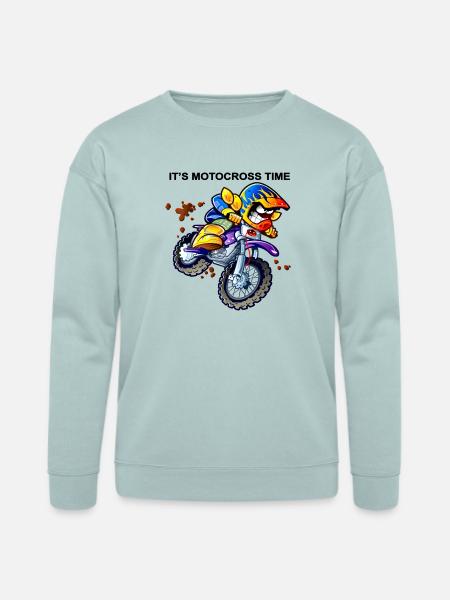 Vivid Moto Racer Neon Splash - Bella + Canvas Unisex Sweatshirt - dusty blue