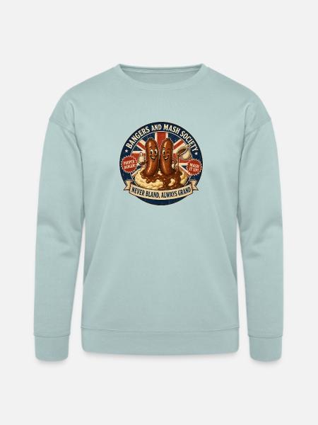 Bangers and Mash Society - Bella + Canvas Unisex Sweatshirt - dusty blue