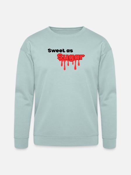 Sweet_as_sugar typography design - Bella + Canvas Unisex Sweatshirt - dusty blue